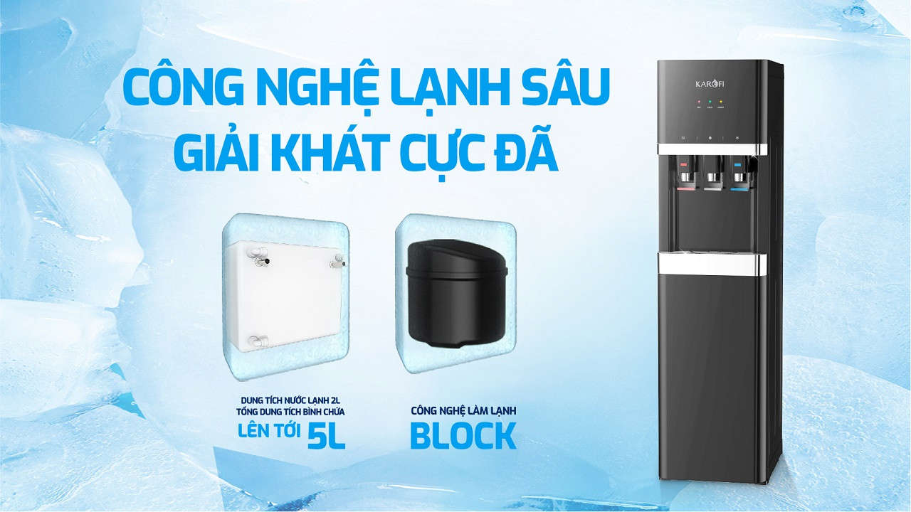 Cây nước nóng lạnh Karofi HCV208B